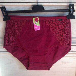 Cotton Panty - New with tags Mengni Sirou Undies in Red Lace